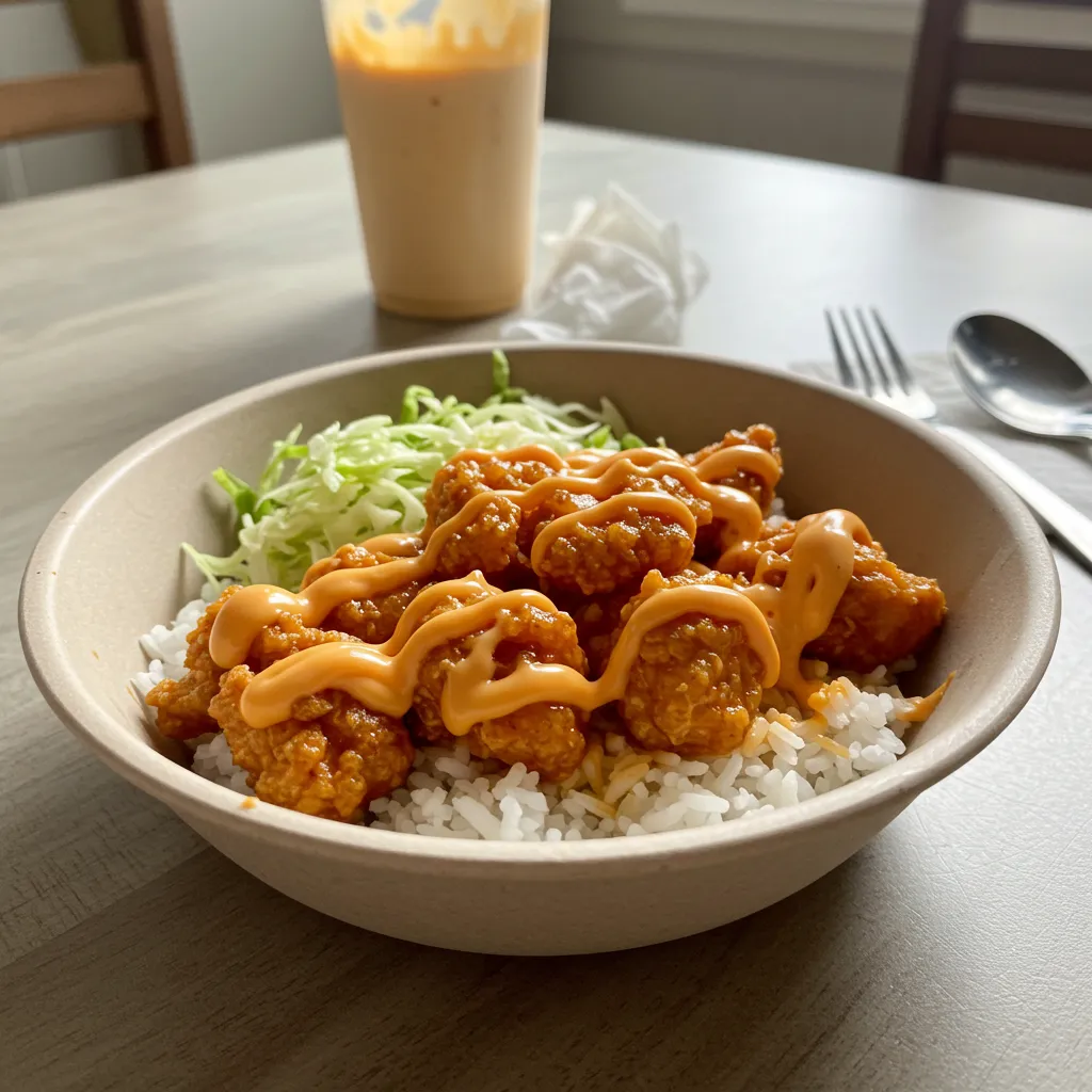The Ultimate Bang Bang Chicken Bowl: Crispy Spicy Sweet Perfection in Every Bite - tertiary view